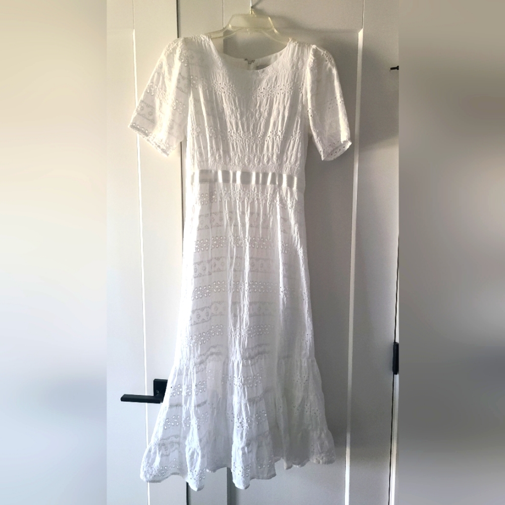 White dress.